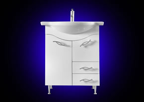 Masca Roma cu sertare alb 600x660x360-pentru lavoar emilia 70 - pret 317 ron